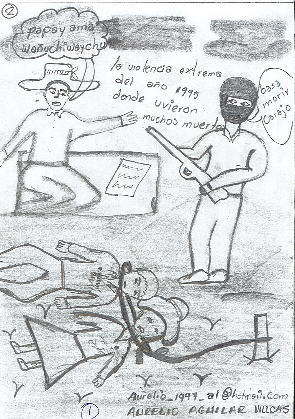Violencia en la comunidad de Sabaino