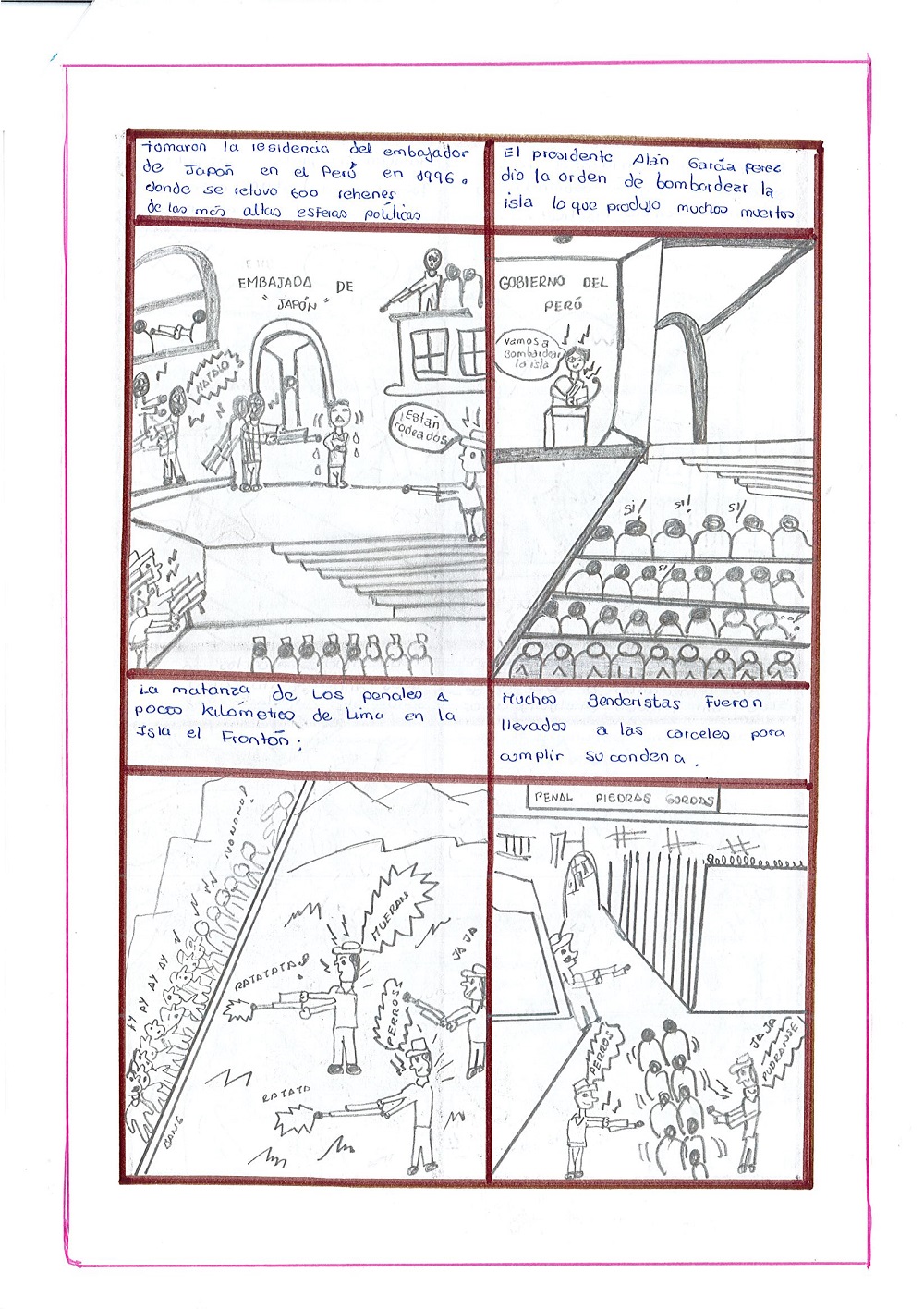 Historieta: violencia política (1980-2000)