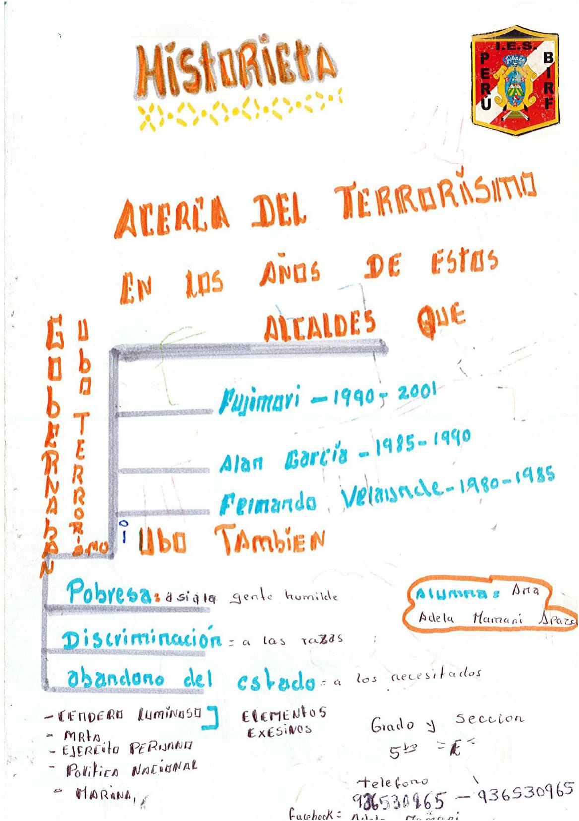 Acerca del terrorismo en los años de estos alcaldes…