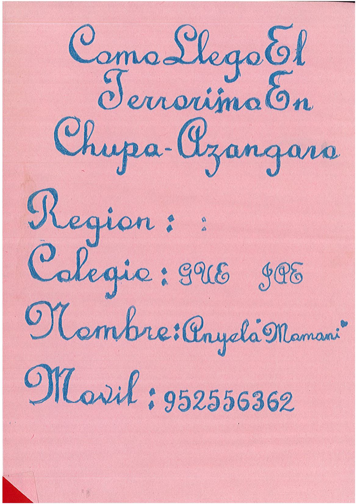 El amor de madre ante el terrorismo