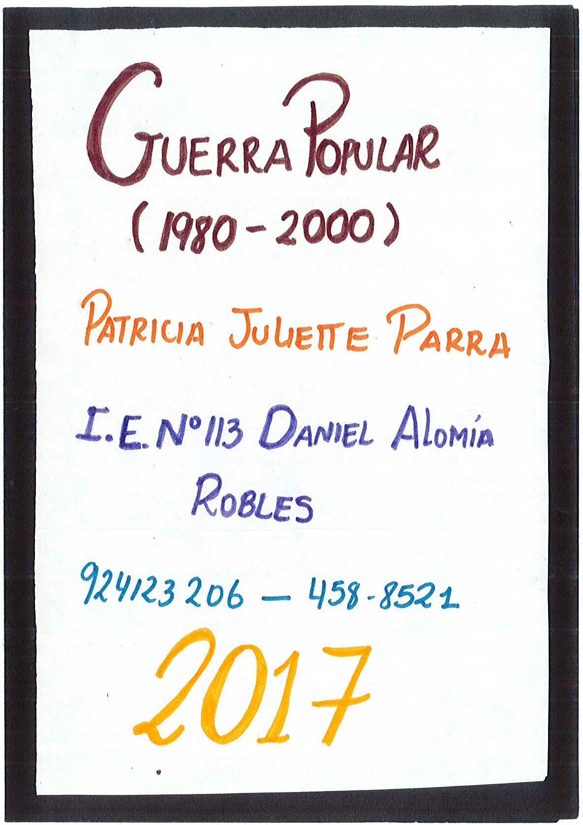 Guerra popular (1980-2000)