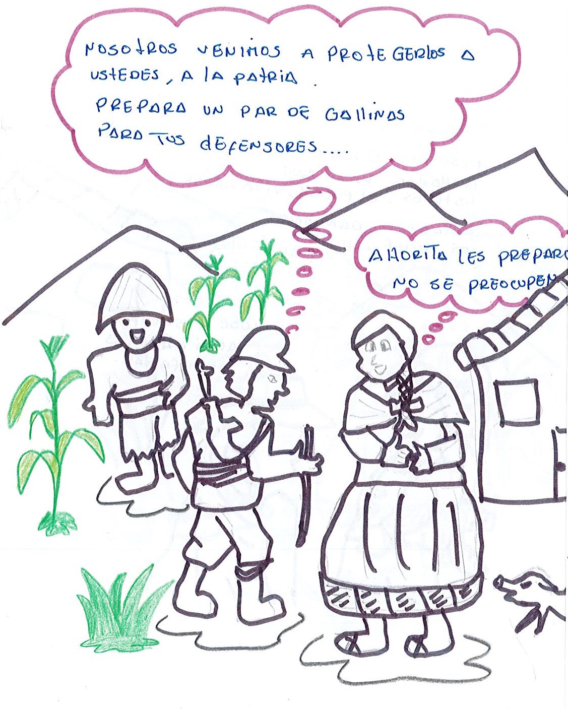 Terroristas se aprovecharon de pobladores*