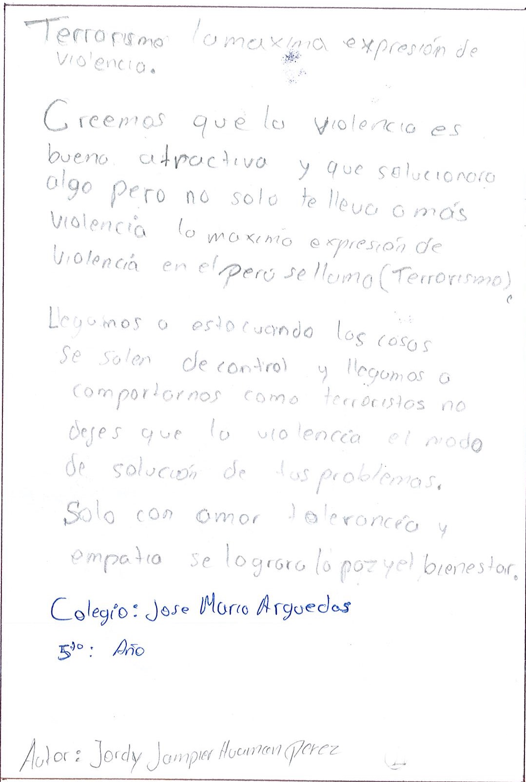 Terrorismo: La máxima expresión de la violencia