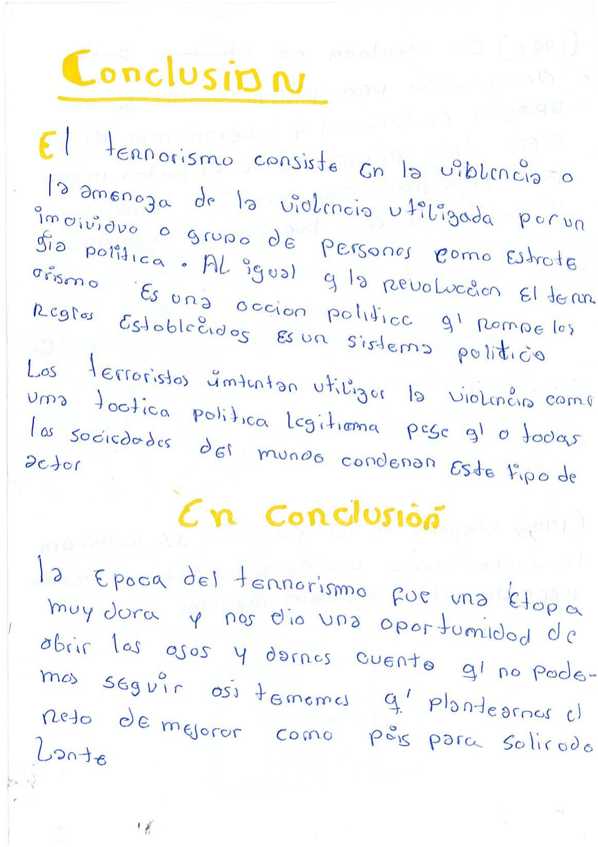 Violencia de 1980 al 2000*