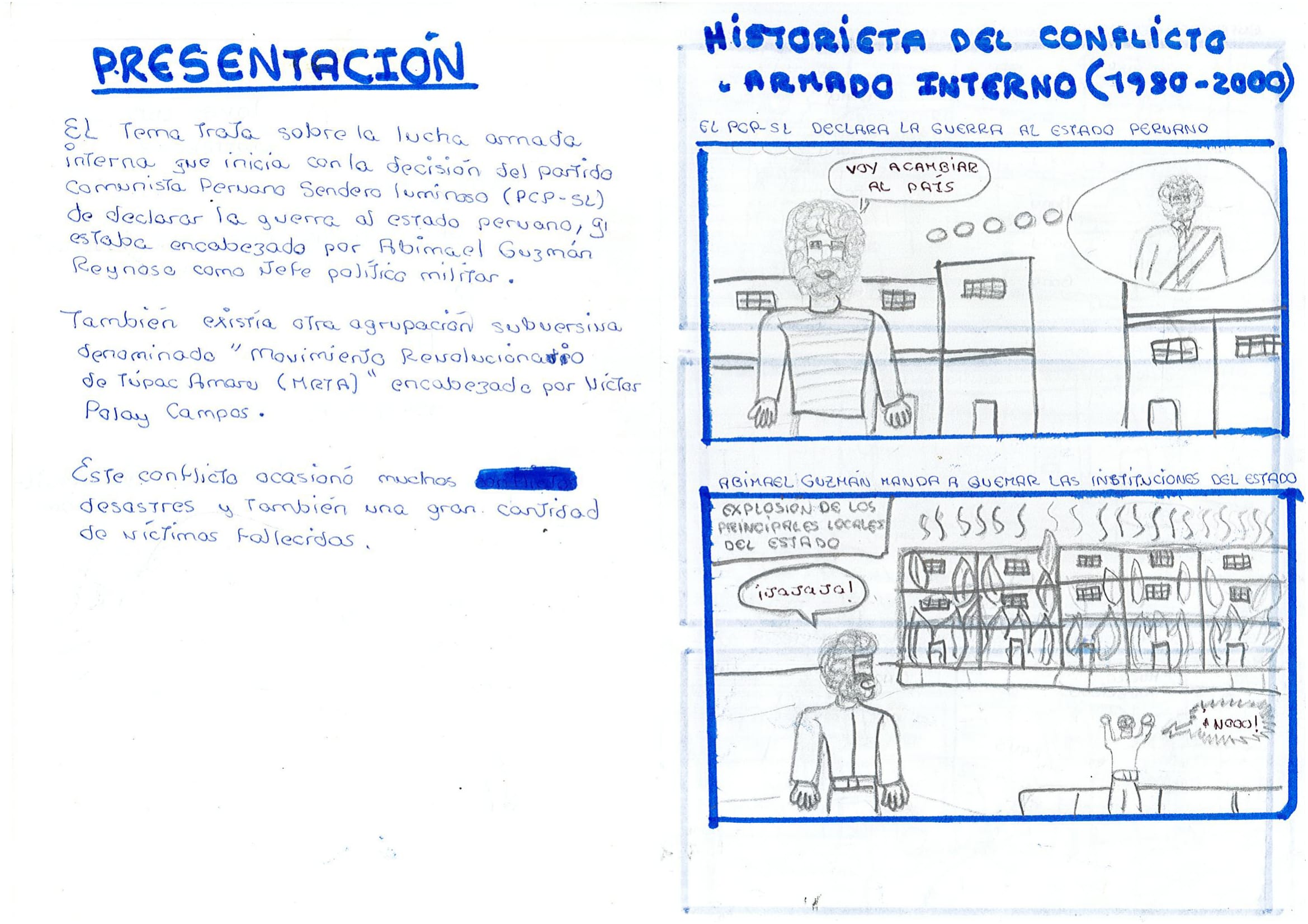 Historieta sobre el conflicto armado interno (1980-2000)