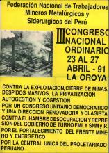Tercer Congreso Nacional Ordinario del 23 al 27 de abril de 1991