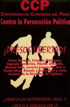 Confederación Campesina del Perú contra la persecusión política