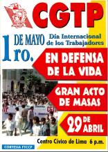 Primero de mayo, día internacional de los trabajadores