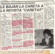 Le bajan la careta a la revista “Caretas”