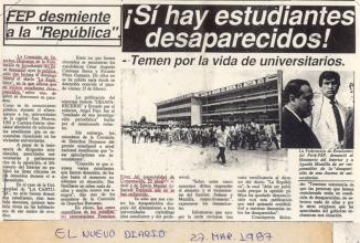 ¡Si hay estudiantes desaparecidos!