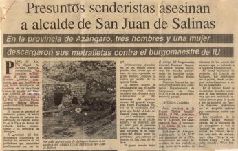 Presuntos senderistas asesinan a alcalde de San Juan de Salinas 