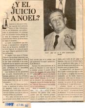 ¿Y el juicio a Noel? 