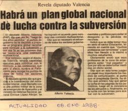 Habrá un plan global nacional de lucha contra la subversión