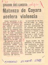 Senador Diez-Canseco: Matanza de Cayara acelera violencia