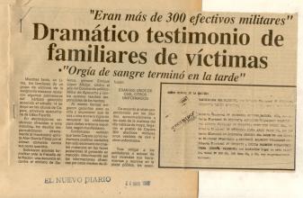 Dramático testimonio de familiares de víctimas