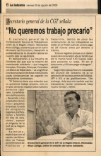 No queremos trabajo precario