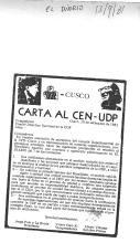 Carta al CEN - UDP