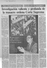 Investigación valiente y profunda de la masacre ordena Corte Suprema