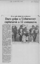 Duro golpe a Uchuraccay: capturaron a 12 comuneros