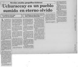 Uchuraccay es un pueblo sumido en eterno olvido