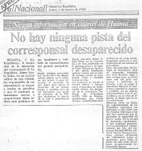 No hay ninguna pista del corresponsal desaparecido