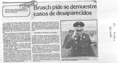 Brush pide se demuestre casos de desaparecidos