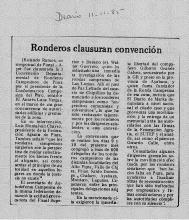 Ronderos clausuran convención