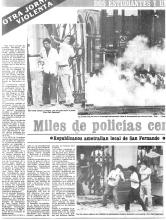 Miles de policías cercan universidades