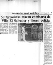50 terroristas atacan comisaria de Villa El Salvador y hieren policía