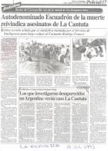 Autodenominado Escuadrón de la muerte reivindica asesinatos de La Cantuta