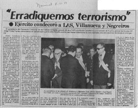 “Erradiquemos terrorismo”