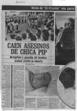 Caen asesinos de chica PIP