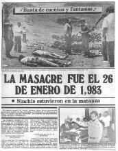 La masacre fue el 26 de enero de 1983