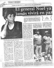 El general Noel ya jamás vivirá en paz