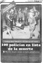 100 policías en lista de la muerte