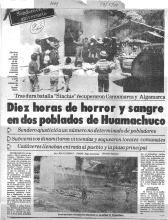 Diez horas de horror y sangre en dos poblados de Huamachuco