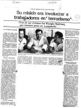 Su misión era involucrar a trabajadores en “terrorismo”