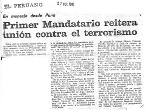 Primer Mandatario reitera unión contra el terrorismo