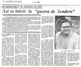 Así se inició la “guerra de Sendero”