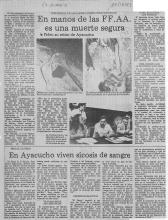 En Ayacucho viven sicosis de sangre