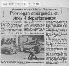 Prorrogan emergencia en otros 4 departamentos 