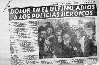 Dolor en el último adiós a los policías heroicos