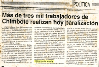 Más de 3 mil trabajadores