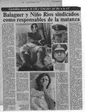 Balaguer y Niño Ríos sindicados como responsables de la matanza