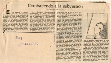 Combatiendo a la subversión