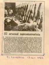 El arsenal narcoterrorista