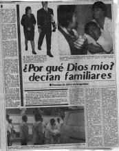 ¿Por qué Dios mío? Decían familiares