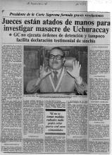 Jueces están atados de manos para investigar masacre de Uchuraccay