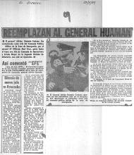 Reemplazan al general Huamán