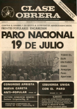 12 julio 1979 - Frentes populares encabezan paro nacional 19 de julio